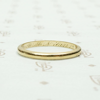 1940s ArtCarved Gold Wedding Band
