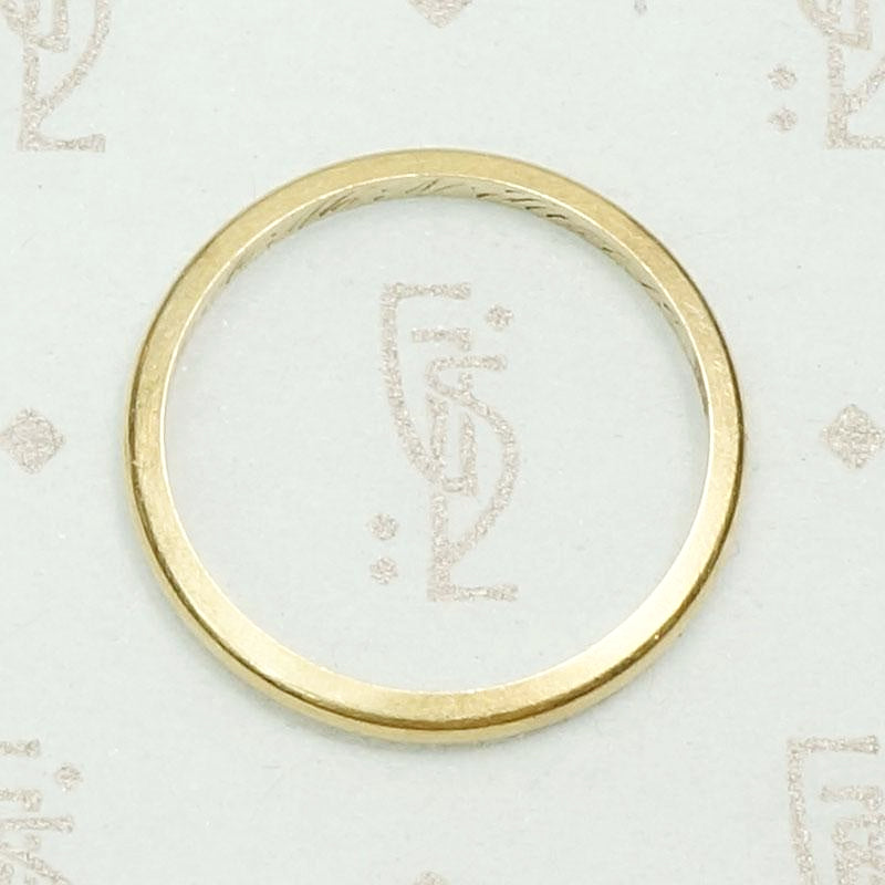 1940s ArtCarved Gold Wedding Band