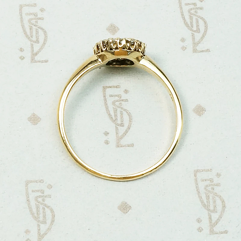 Golden Yellow Imperial Topaz Halo Ring