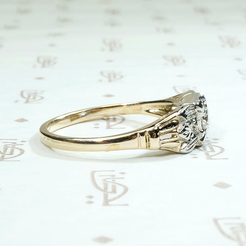Sassy Bow Two Tone Diamond Deco Band