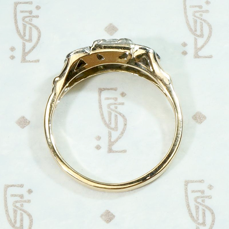 Sassy Bow Two Tone Diamond Deco Band