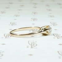 Old Mine Cushion Cut Diamond Solitaire Ring