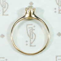 Old Mine Cushion Cut Diamond Solitaire Ring