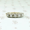 Scalloped Two-Tone Diamond Wedding Band