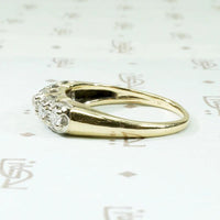 Scalloped Two-Tone Diamond Wedding Band