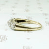 Scalloped Two-Tone Diamond Wedding Band