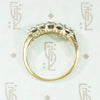 Scalloped Two-Tone Diamond Wedding Band