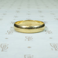Classic 1960's Gold Wedding Band