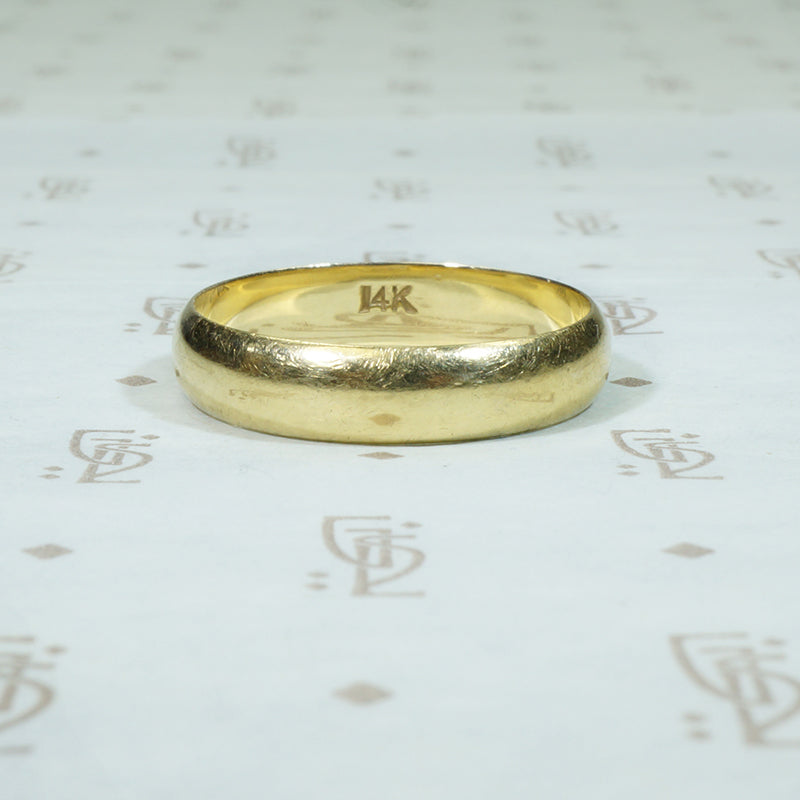 Classic 1960's Gold Wedding Band