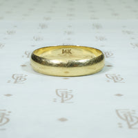 Classic 1960's Gold Wedding Band