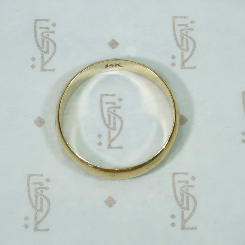 Classic 1960's Gold Wedding Band