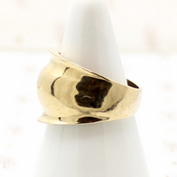 Wide Domed 10k Gold Band c. 1970