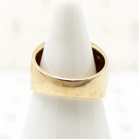 Wide Domed 10k Gold Band c. 1970