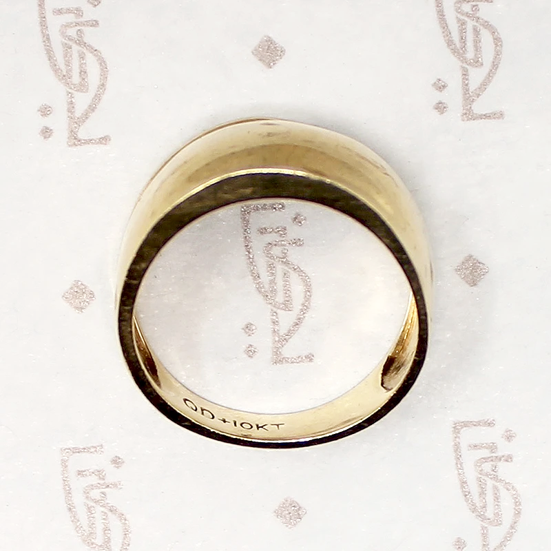 Wide Domed 10k Gold Band c. 1970