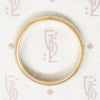 Curvy Half Round Vintage Gold Wedding Band