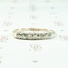 Pretty Two-Tone Diamond Wedding Band