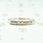 Pretty Two-Tone Diamond Wedding Band