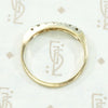 Pretty Two-Tone Diamond Wedding Band