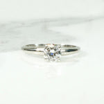 Classic Half Carat Diamond Solitaire Engagement Ring
