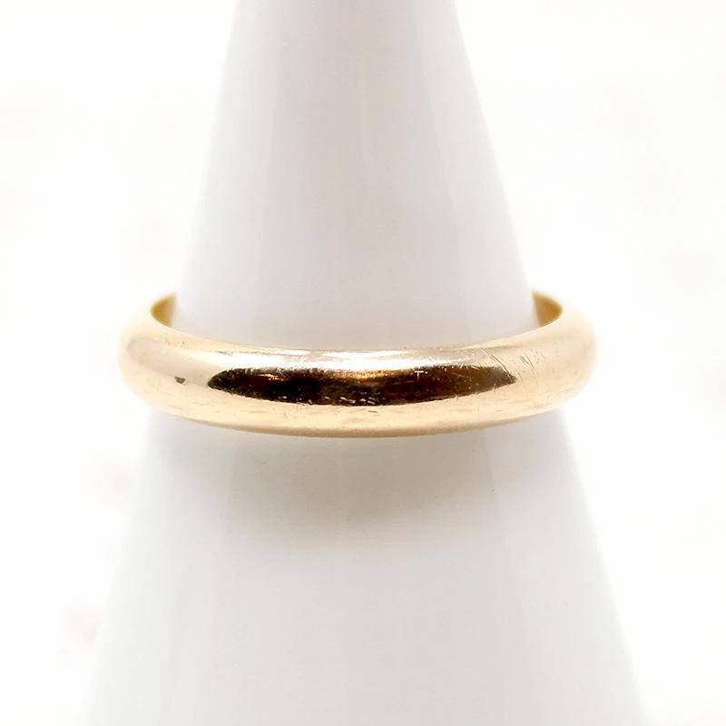 Handsome Half Round 1950s Gold Wedding Band