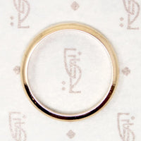 Handsome Half Round 1950s Gold Wedding Band