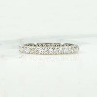 Elegant Mid Century Diamond & White Gold Eternity Band