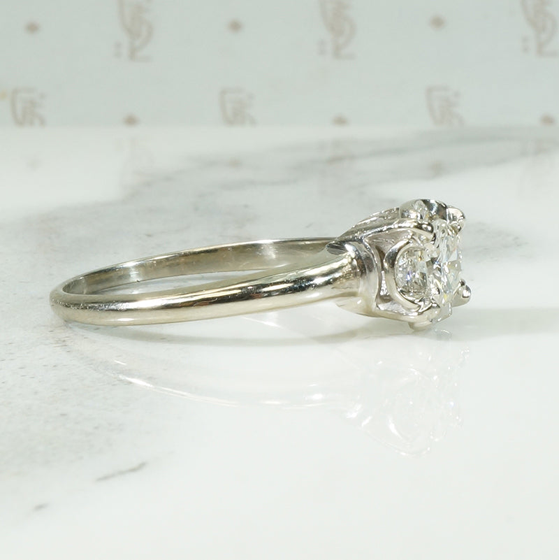 Sparkling Fabulous 1940's Engagement Ring