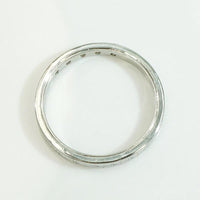 Diamonds & Flowers White Gold Wedding Band