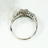 Architectural Art Deco Diamond Engagement Ring