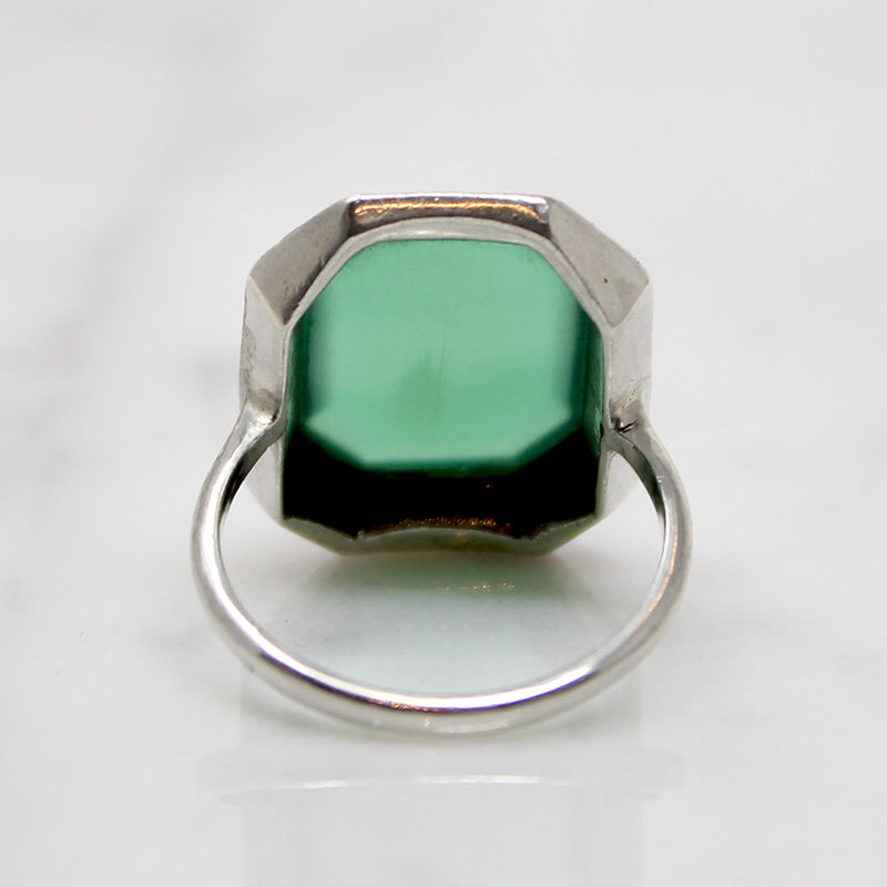 Bright & Fresh Chrysoprase German Deco Ring