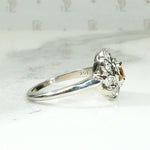Imperial Topaz Cocktail Ring with Diamond Halo