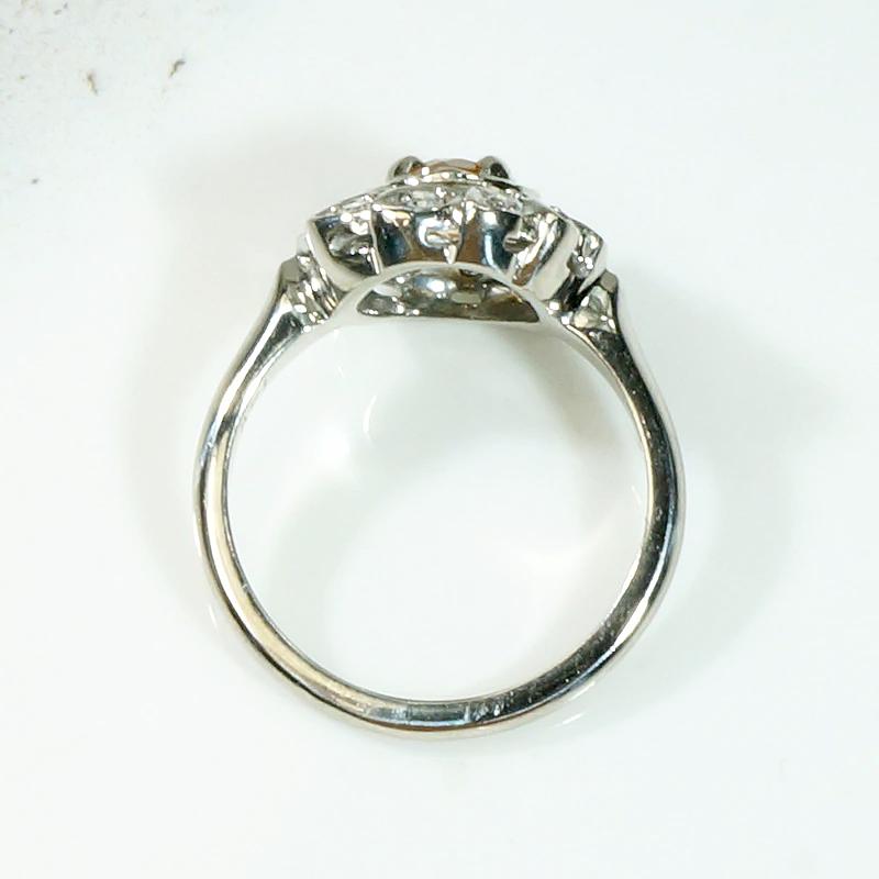 Imperial Topaz Cocktail Ring with Diamond Halo