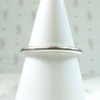 Simple Slim Platinum Wedding Band