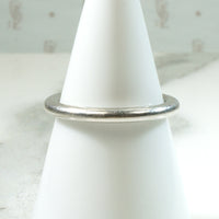 Simple Slim Platinum Wedding Band