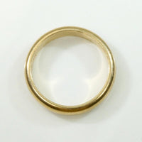 Curvy Half Round Gold Wedding Band