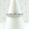 Slim Baguette Diamond Eternity Band in White Gold