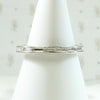 Slim Baguette Diamond Eternity Band in White Gold