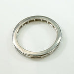 Slim Baguette Diamond Eternity Band in White Gold