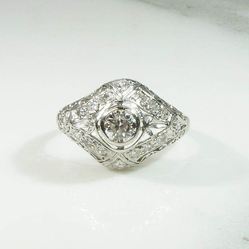 Edwardian Platinum Filigree Beauty