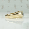 Chunky Sapphire and Diamond Gold Band