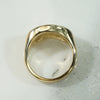 Chunky Sapphire and Diamond Gold Band