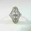 Platinum Filigree OMC Diamond Ring