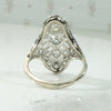 Platinum Filigree OMC Diamond Ring