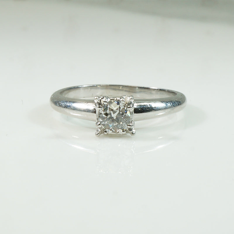 Vintage 1940's Platinum Solitaire