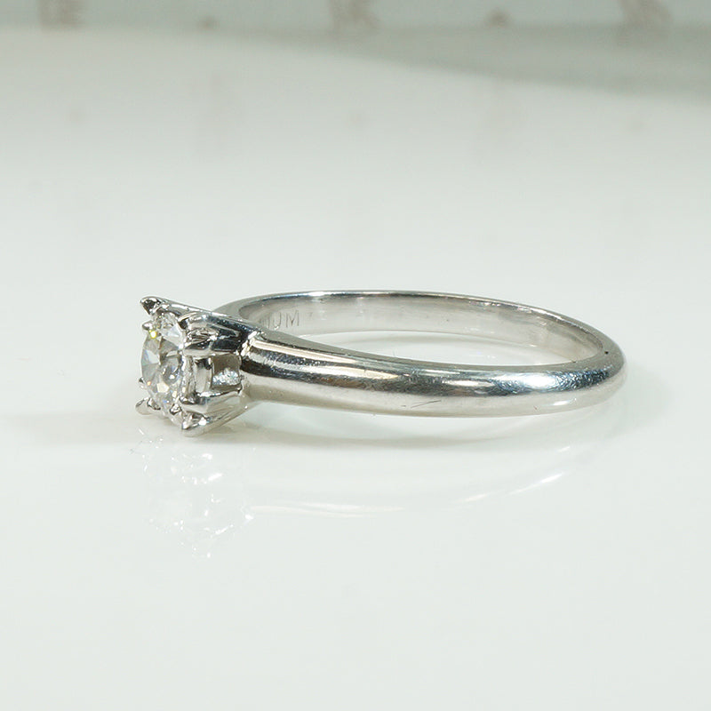 Vintage 1940's Platinum Solitaire