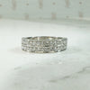 Bold Double Row Platinum Diamond Band
