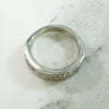Bold Double Row Platinum Diamond Band