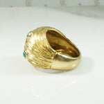 Turquoise Studded Bombé Ring