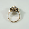 Black Enameled Gold OMC Diamond Ring