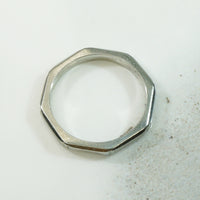 Geometric White Gold Band c.1940